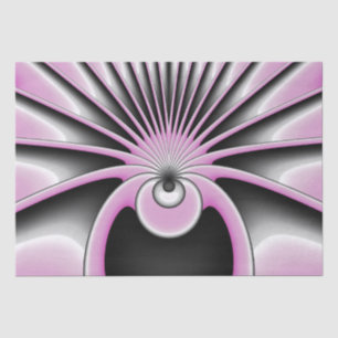 Papier Mousseline Motif d'art fractal Abstrait moderne