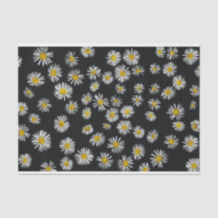 Papier Mousseline Motif d'art pop-up de la marguerite noire et blanc