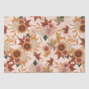 Papier Mousseline Motif d'automne Soft Boho