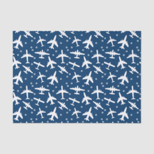 Papier Mousseline Motif d'avion à thème Blue Aviation