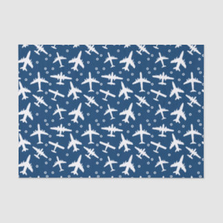 Papier Mousseline Motif d'avion à thème Blue Aviation