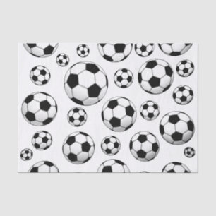 Papier Mousseline Motif de ballon de football