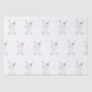Papier Mousseline Motif de bébé lapin Baby Shower