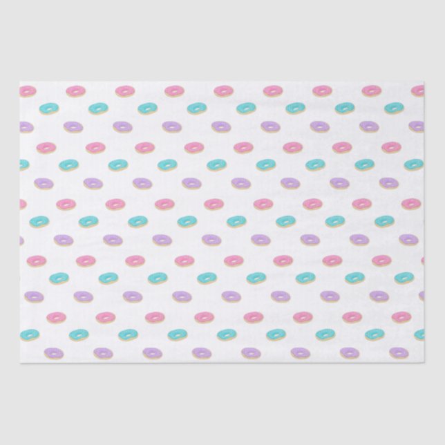 Papier Mousseline Motif de beignets mignon (Recto)