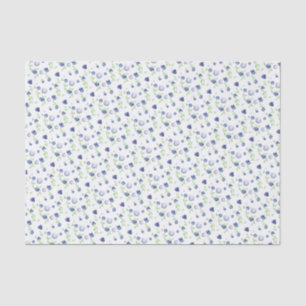 Papier Mousseline Motif de bleuet d'aquarelle