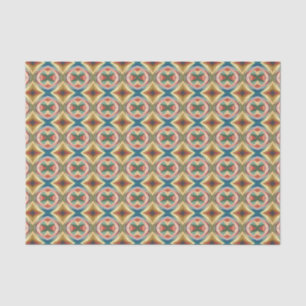Papier Mousseline Motif de bloc de couleur géométrique Retro Pop Art