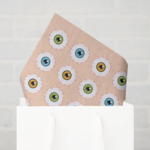 Papier Mousseline Motif de boule oculaire Créatif yeux ensanglantés 