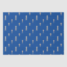 Motif de calmar bleu profond