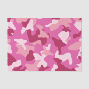 Papier Mousseline Motif de camouflage de l'armée camouflage rose