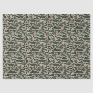 Papier Mousseline Motif de camouflage rustique aquarelle