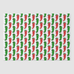 Papier Mousseline Motif De Cartoon Rouge Et Vert Pepper Divas