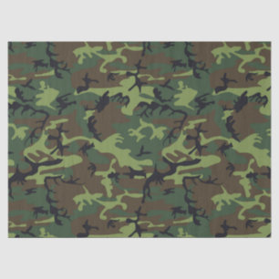 PAPIER MOUSSELINE MOTIF DE CHASSE CAMOUFLAGE