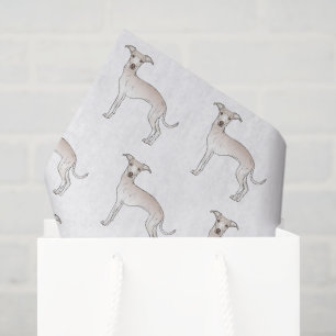 Papier Mousseline Motif de chien de dessin animé mignon Greyhound It