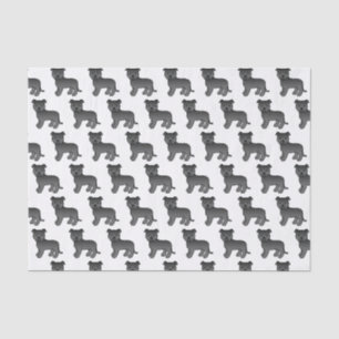 Papier Mousseline Motif de chien de dessin animé mignon Staffie angl