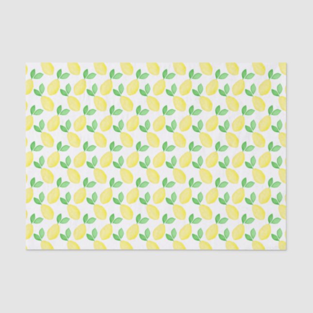 Papier Mousseline Motif de citron vert (Recto)