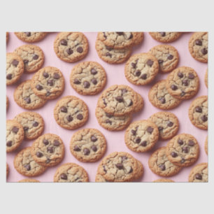 Papier Mousseline Motif de cookies à puces de chocolat sur découpage