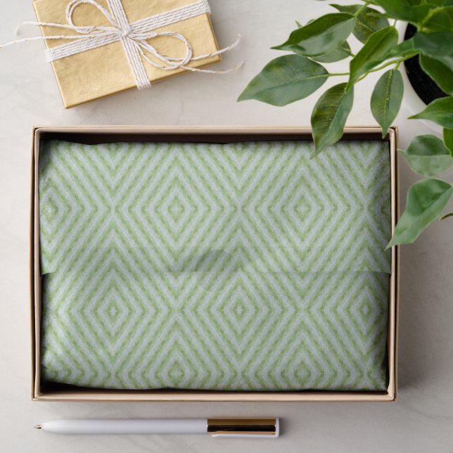 Papier Mousseline Motif de courge à rayures vertes (Cadeau)