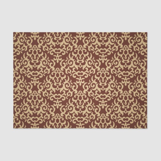 Papier Mousseline Motif de damassé sur l'arrière - plan de gradient (Recto)