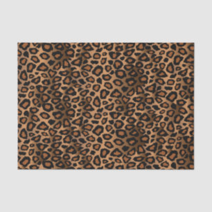 Papier Mousseline Motif de design de Leopard Brown