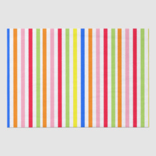 Papier Mousseline Motif de design de rayures vibrantes et colorées