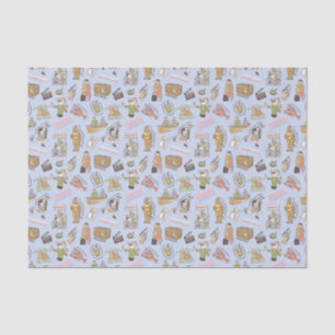 Papier Mousseline Motif de dessin coloré AMIENDS™