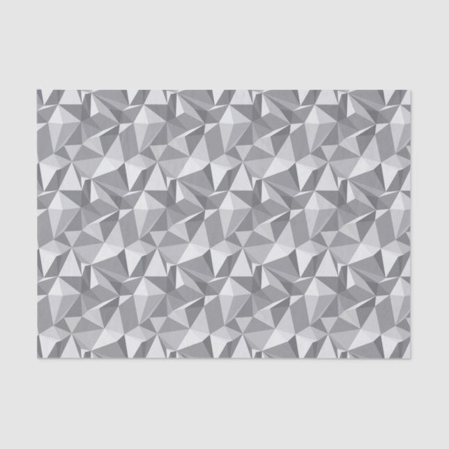 Papier Mousseline Motif de diamant - polygone abstrait (Recto)