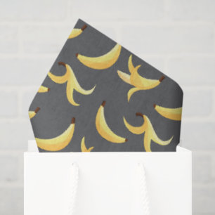 Papier Mousseline Motif de fête drôle de jeu de mots sur la banane,
