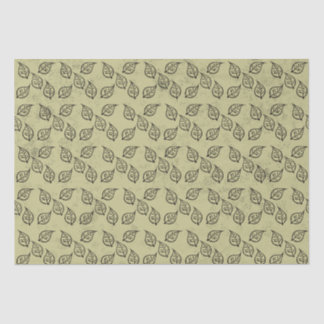 Papier Mousseline Motif de feuille de bois sur l'antiquité