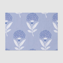 Motif de fleurs bleues sans couture papier