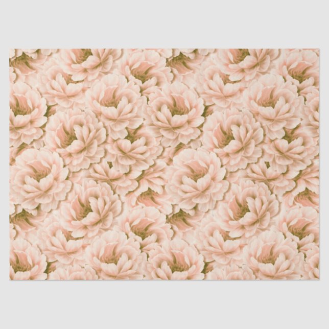 Papier Mousseline Motif de fleurs d'aquarelle moderne (Recto)