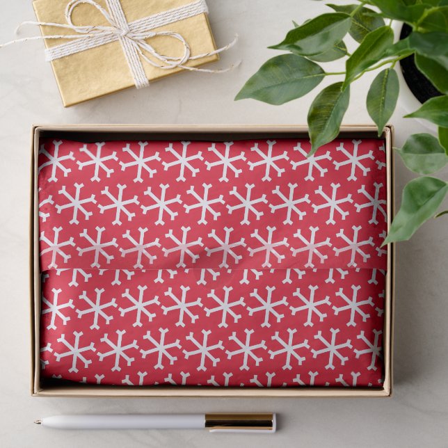 Papier Mousseline Motif de flocon de neige tombant (Cadeau)