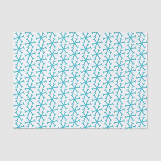 Papier Mousseline Motif de flocs de neige (Recto)