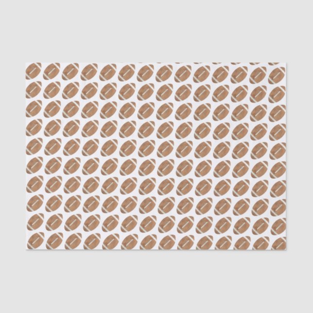 Papier Mousseline Motif de football aquarelle (Recto)