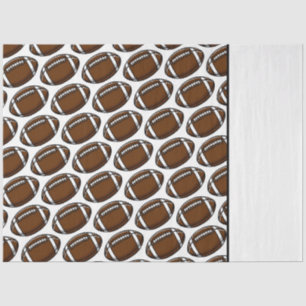 Papier Mousseline Motif de football White Sports Joueur équipe Fan