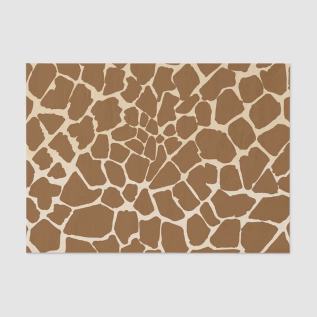 Papier Mousseline Motif de fourrure Giraffe Imprimer (Recto)