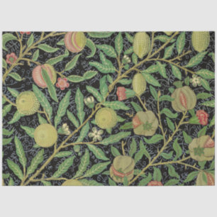 Papier Mousseline Motif de fruit de grenade sombre de William Morris