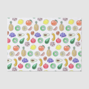 Papier Mousseline Motif de fruits