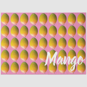 Papier Mousseline Motif de fruits de mangue pour végétarien et végét