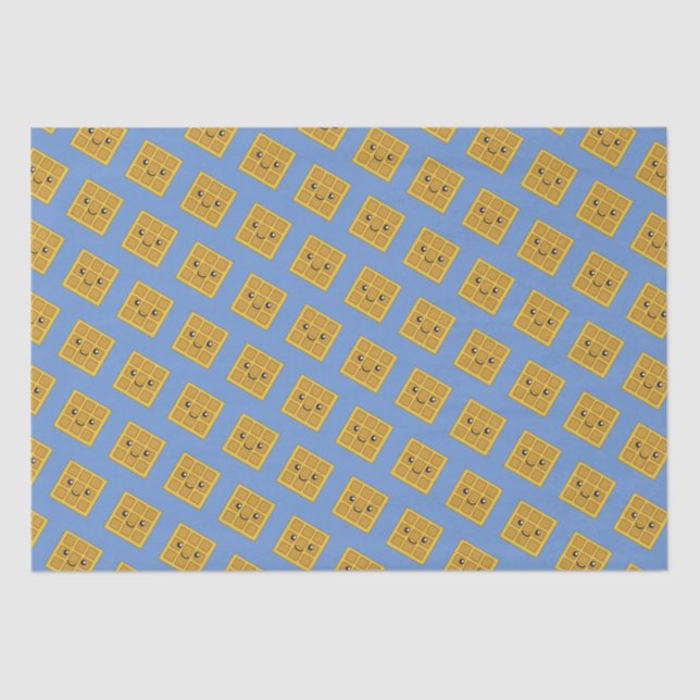 Papier Mousseline Motif de gaufre Cute Kawaii (Recto)