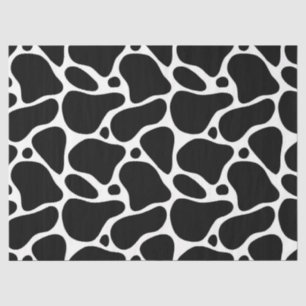 Papier Mousseline Motif de girafe noir et blanc