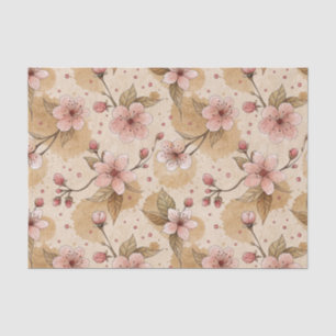 Papier Mousseline Motif de housse de café Fleur de Cerisier (10)