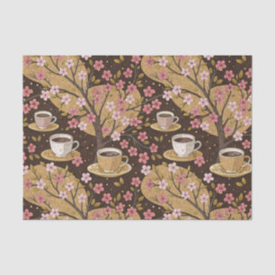 Papier Mousseline Motif de housse de café Fleur de Cerisier (8)