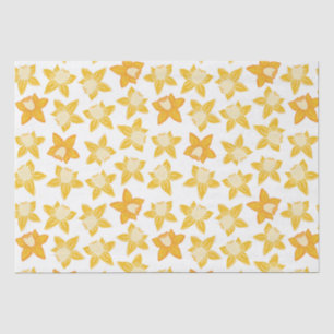 Papier Mousseline Motif de jonquille de printemps