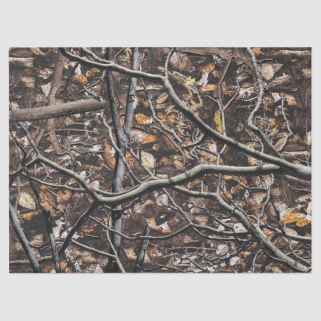 Papier Mousseline Motif de la chasse au camouflage 6 (Recto)