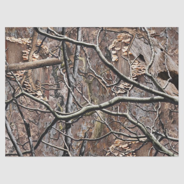 Papier Mousseline Motif de la chasse au camouflage 8 (Recto)