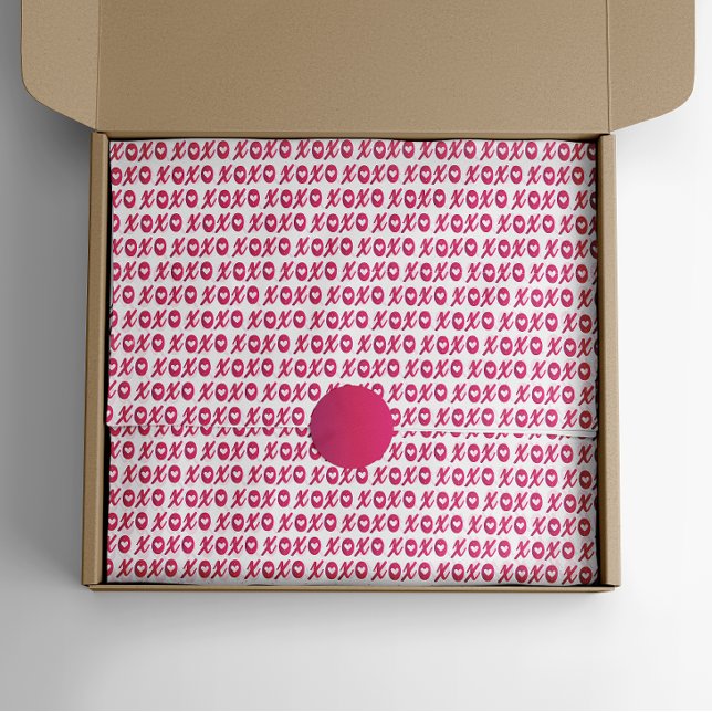 Papier Mousseline Motif de la Saint Valentin XOXO (Créateur téléchargé)