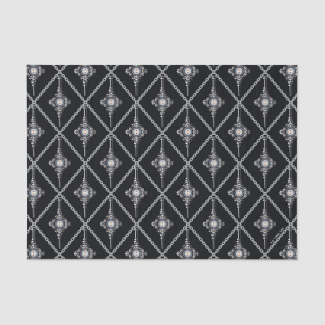 Papier Mousseline Motif de la Troie sanguine (Recto)