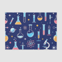 Motif de laboratoire scientifique coloré de chimie