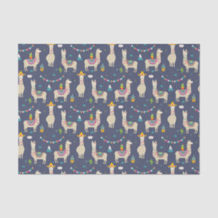 Papier Mousseline Motif de lama de célébration