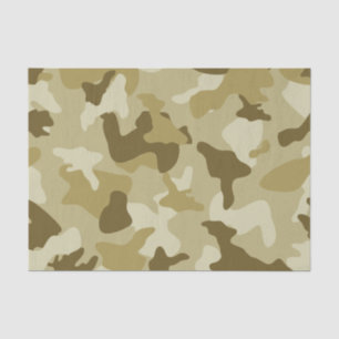 Papier Mousseline motif de l'armée de camouflage de sable jaune